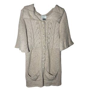 VTG Alberto Makali Cable Knit Long Cardigan